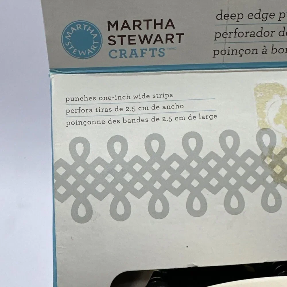 Martha Stewart Crafts - Trellis Loop Trim Double Edge Punch NEW Deep Trim